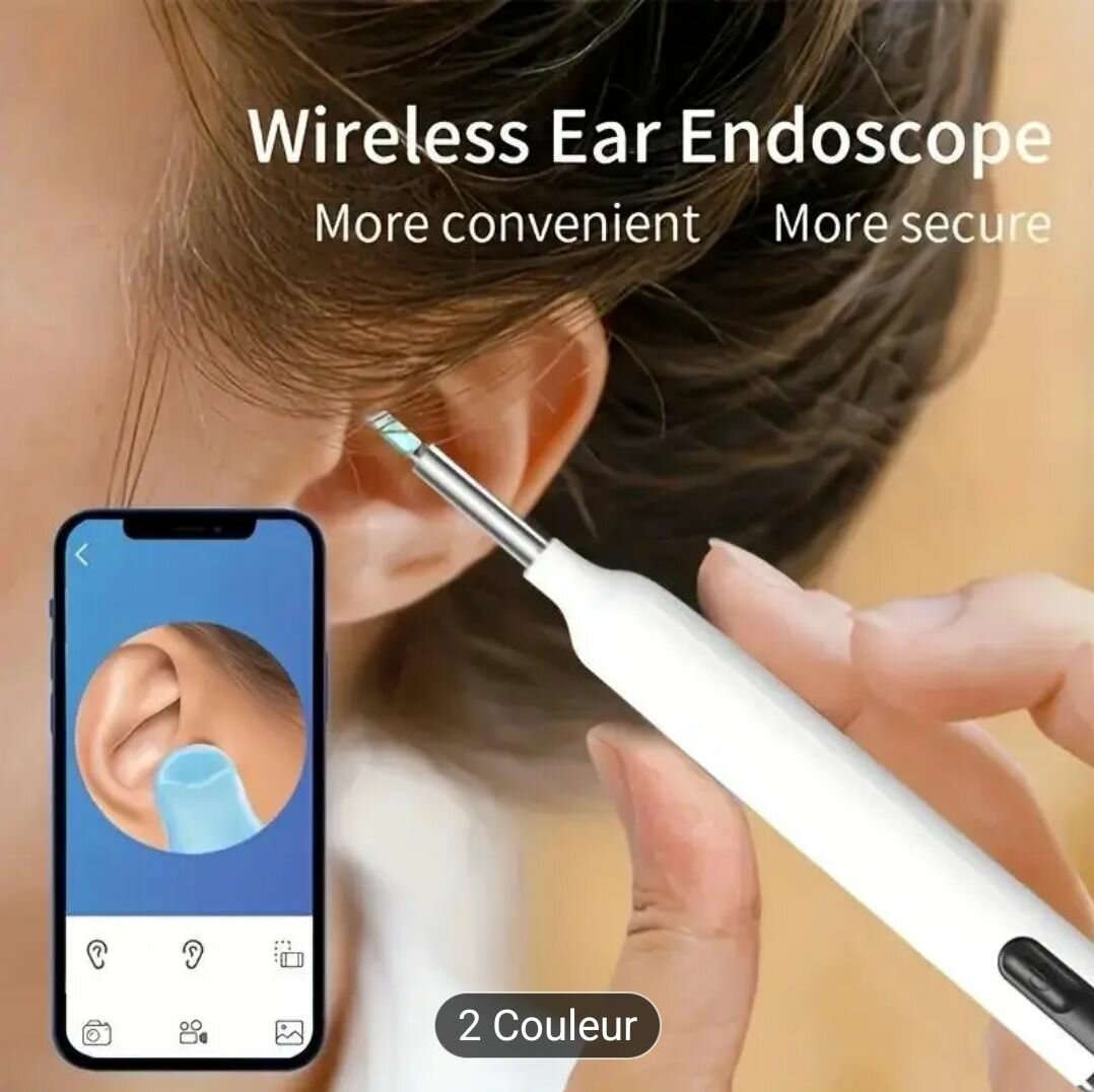 Endoscope d'oreille sans fil