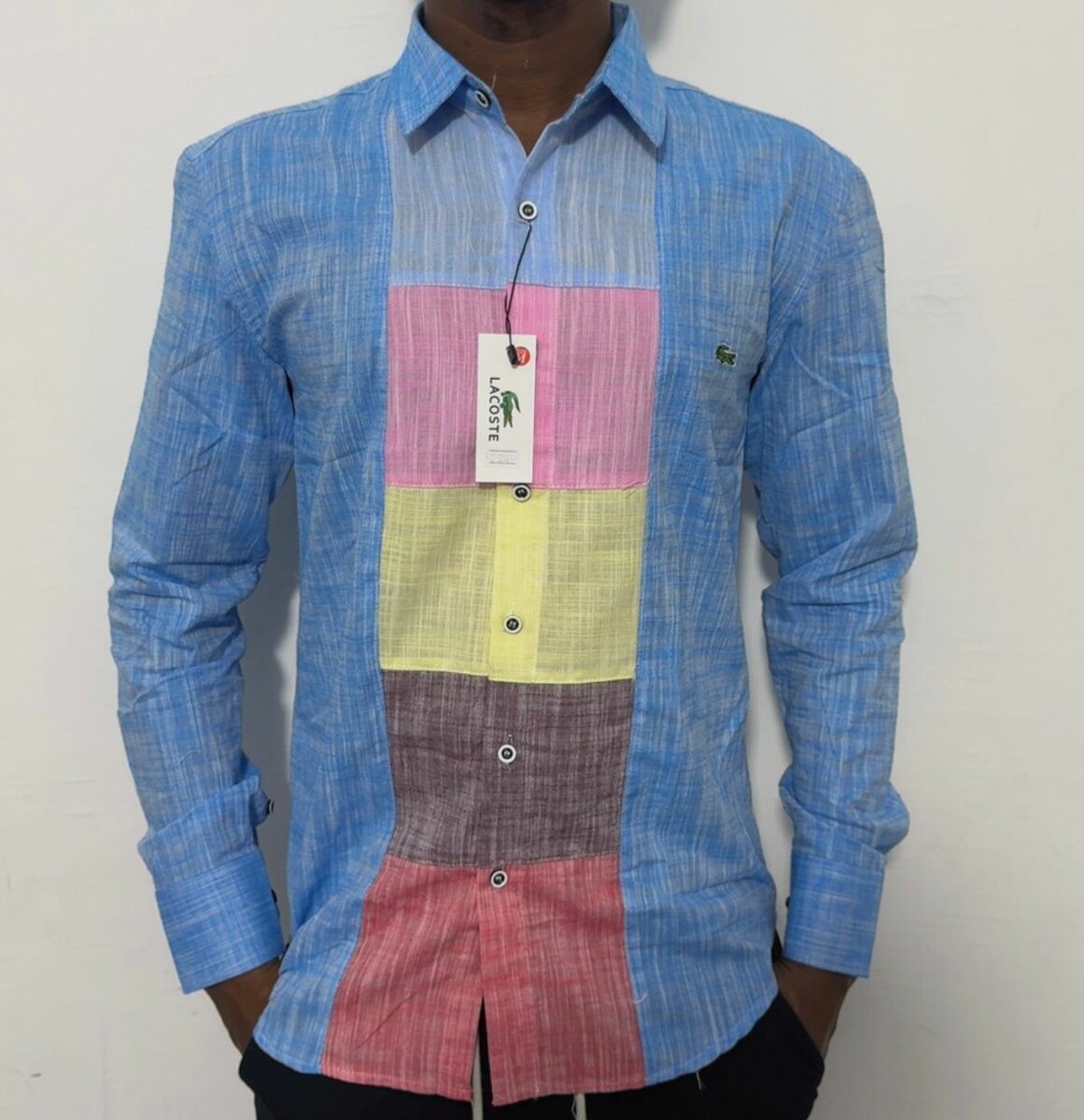 Chemise en Lin Multicolore