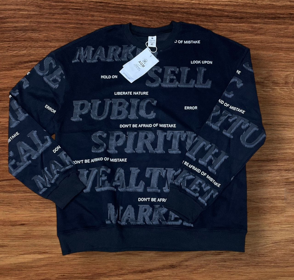 sweatshirt with print black