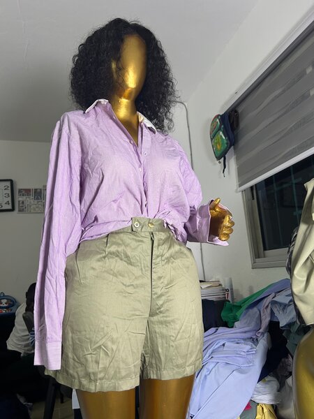 Chemise ample en coton classique