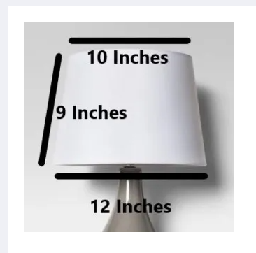 Pack 2 Antique White Shades for Lamps 12 inches Bottom Diameter Beautiful Universal Table Lamp Shades for Bedroom farm Houses and Offices Decoration