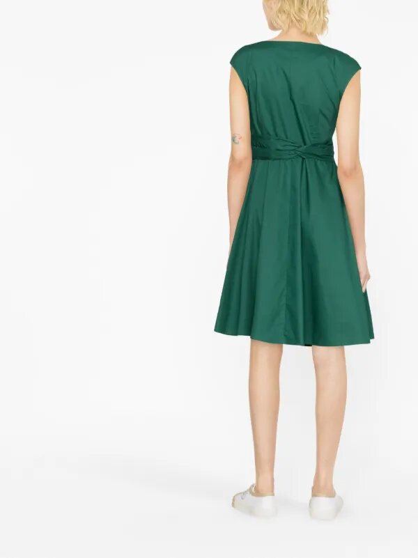 tie-waist midi dress