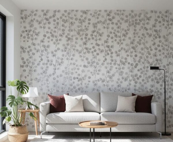 Papier peint floral élégant