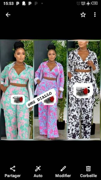 Ensemble floral chic