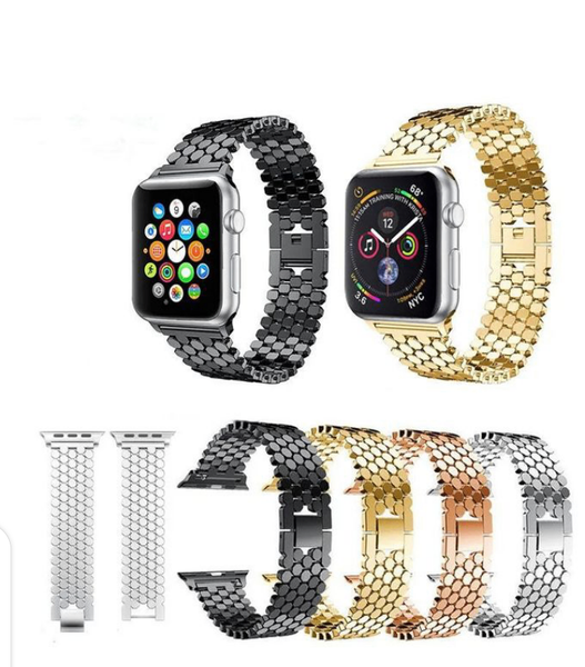 BRACELET APPLE WATCH 42-44-45-49 MM AXIER INOXYDABLE -ARGENT