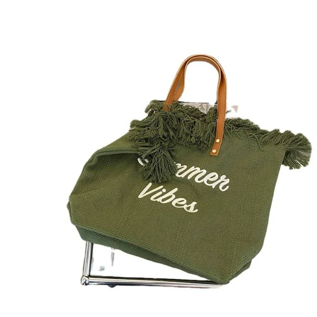 Sac "Summer Vibes" Vert ,rose