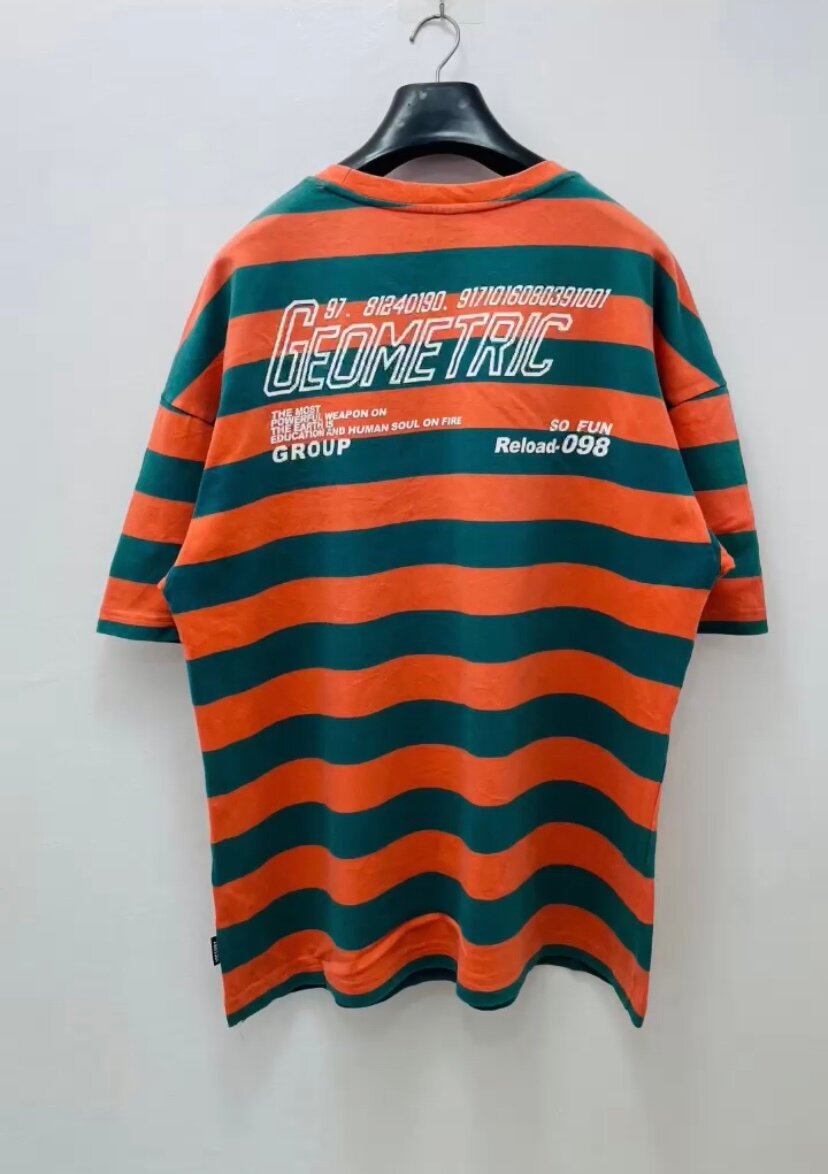 T-shirt rayé oversize homme