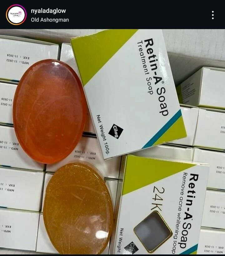 Retin A treatment Or 24K soaps
