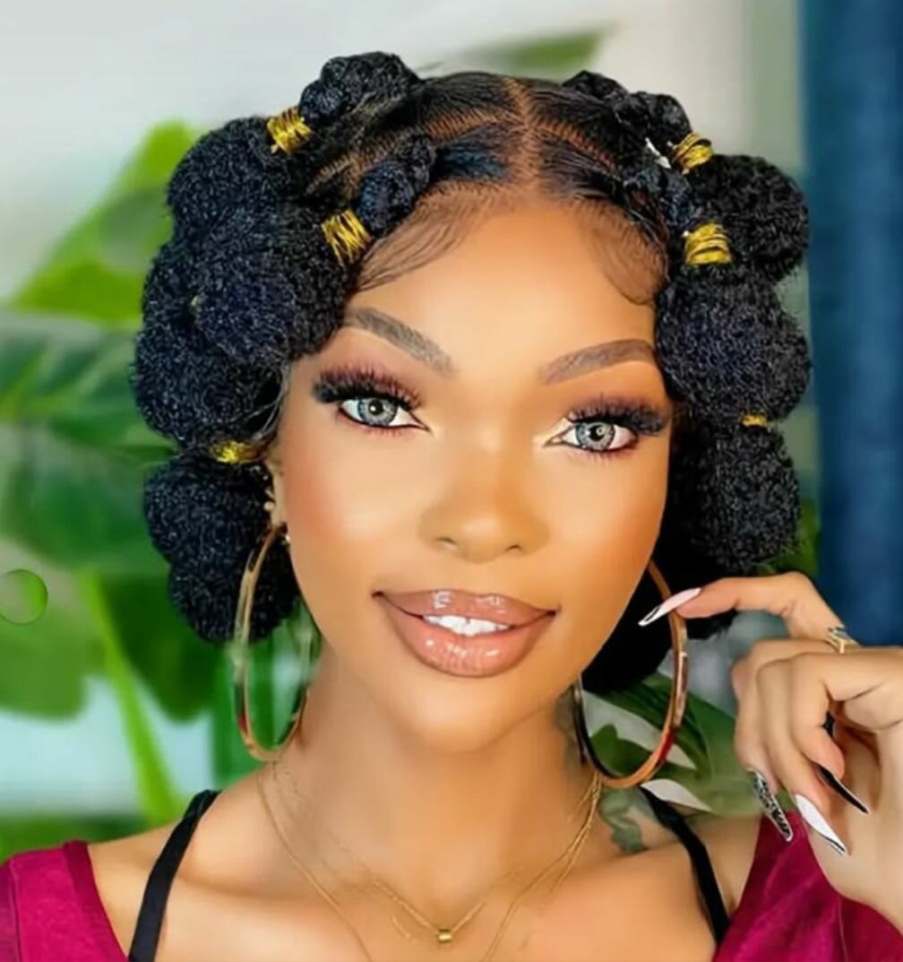 Perruque afro torsadée élégante