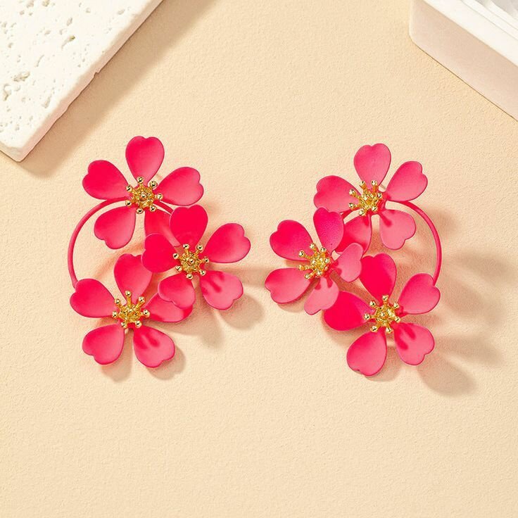 Flower earrings