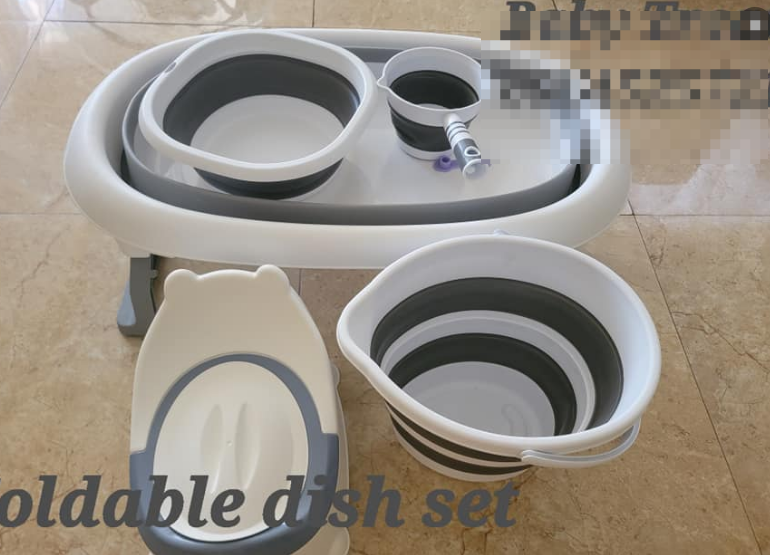 white and grey baby kit