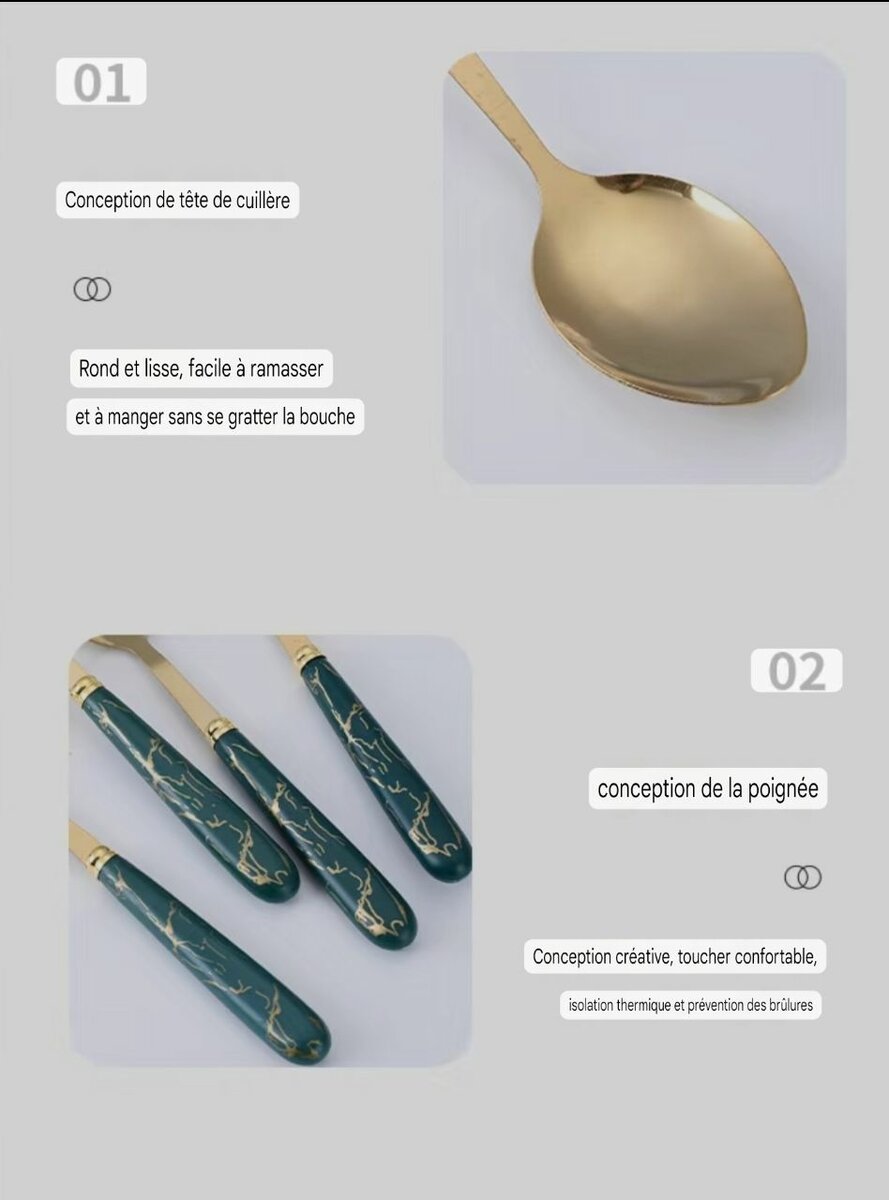 24 Couverts acier inoxydable