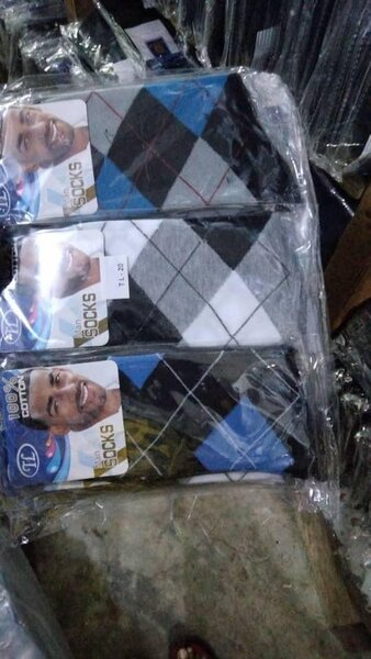 Chaussettes homme à losanges