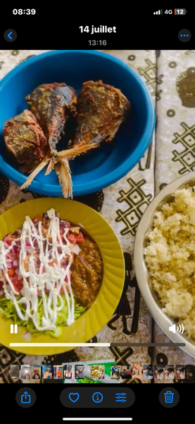 Poisson thon Grillé et Attiéké