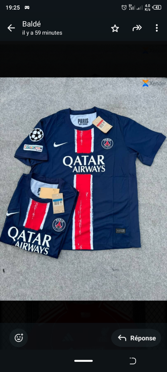 Maillot de football club