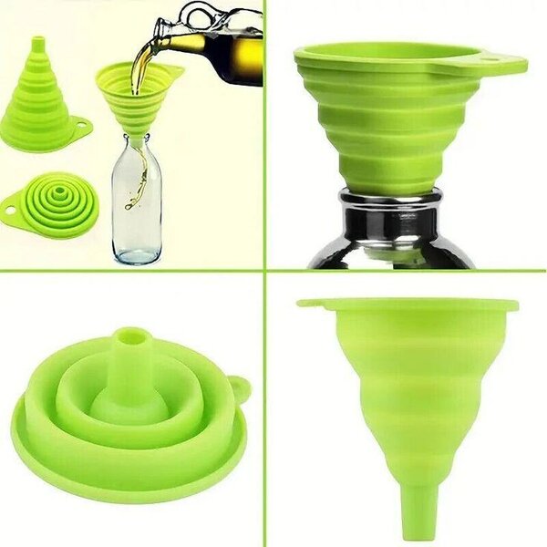 Entonnoir pliable silicone coloré