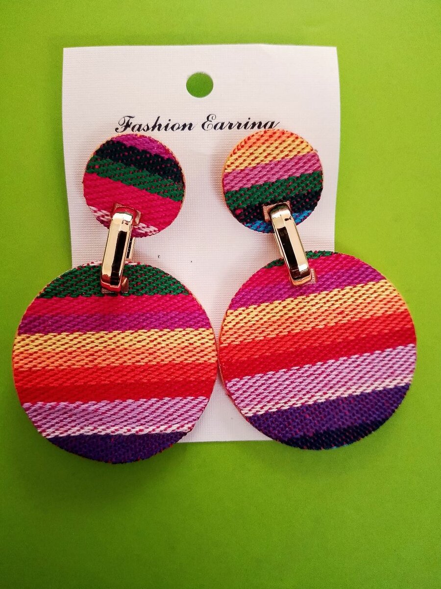 Colorful Geometric Earrings Set