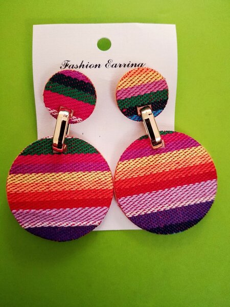 Colorful Geometric Earrings Set