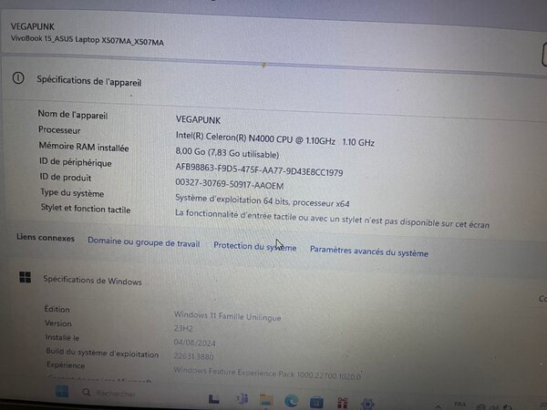 Pc portable ASUS X507MA-BR198T Pentium 15,6