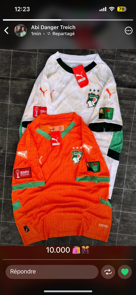 Maillot Côte d'Ivoire Original