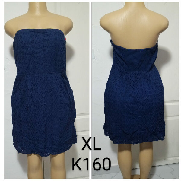 Women's Sleeveless blue dress, size XL