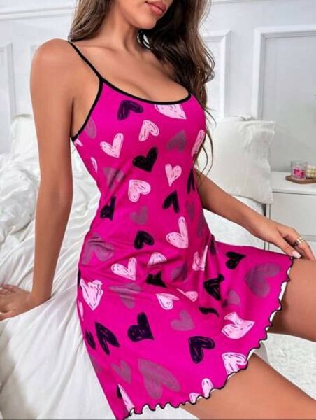 Nuisette Cœur Imprimé