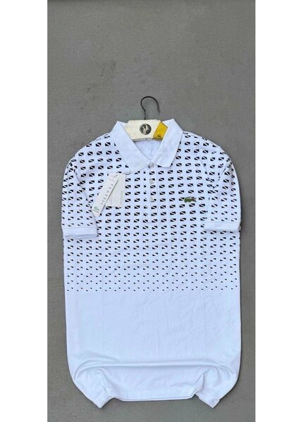 Polo homme motif moderne