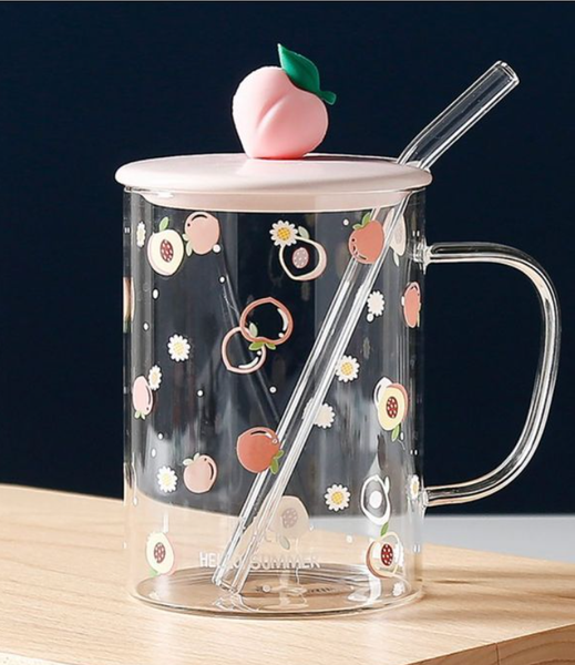 Korean style glass sippy cups