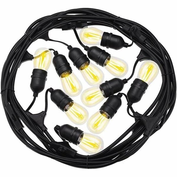 Guirlandes Décoration Extérieur 15mètre + 6 Ampoules À Vise