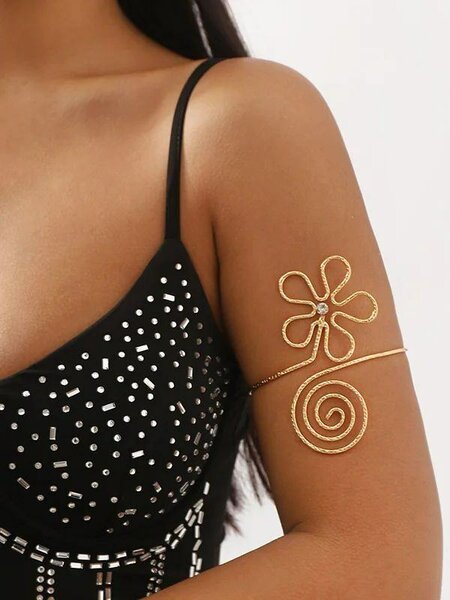 Bracelet de bras or spirale