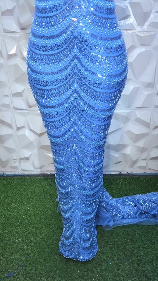 Robe sirène à sequins