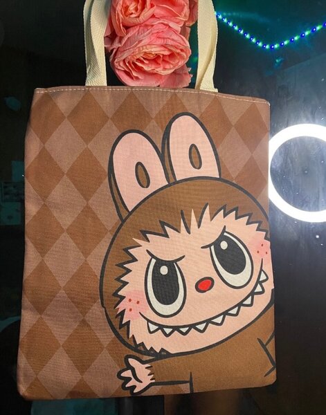 Sac fourre-tout motif câlin lapin