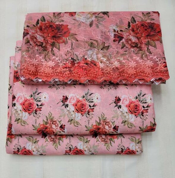 Printed lawn suit