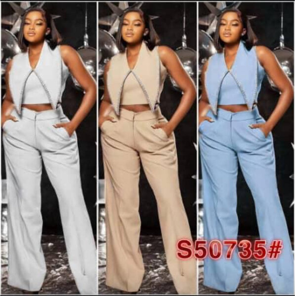 Ensemble pantalon et top chic