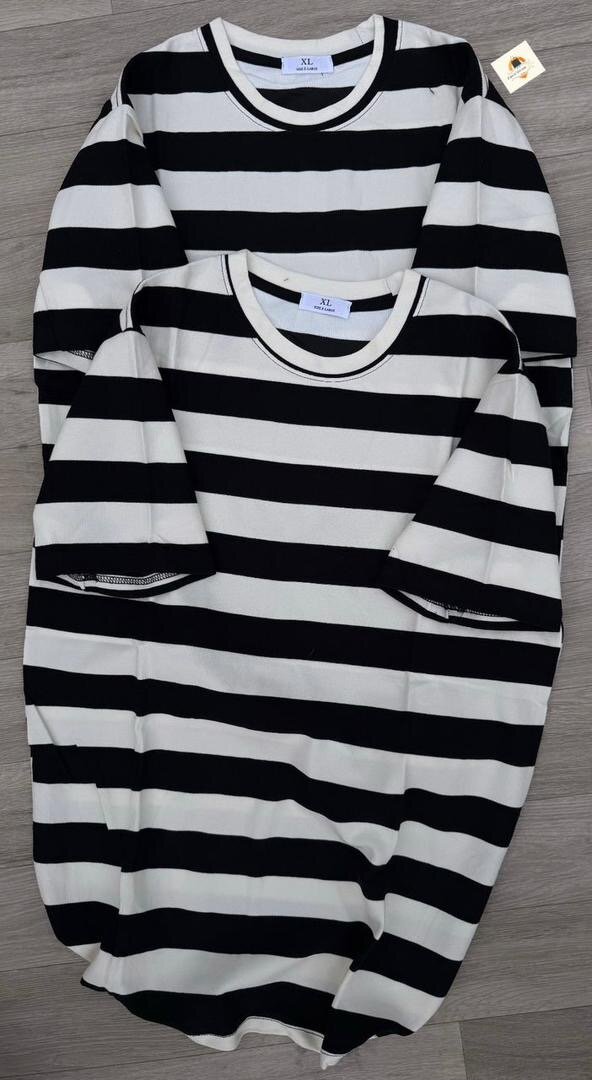 T-shirts à rayures unisexes