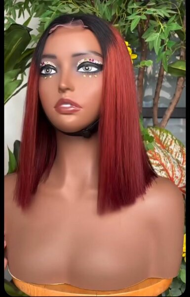 Perruque Roux Ombré Naturelle