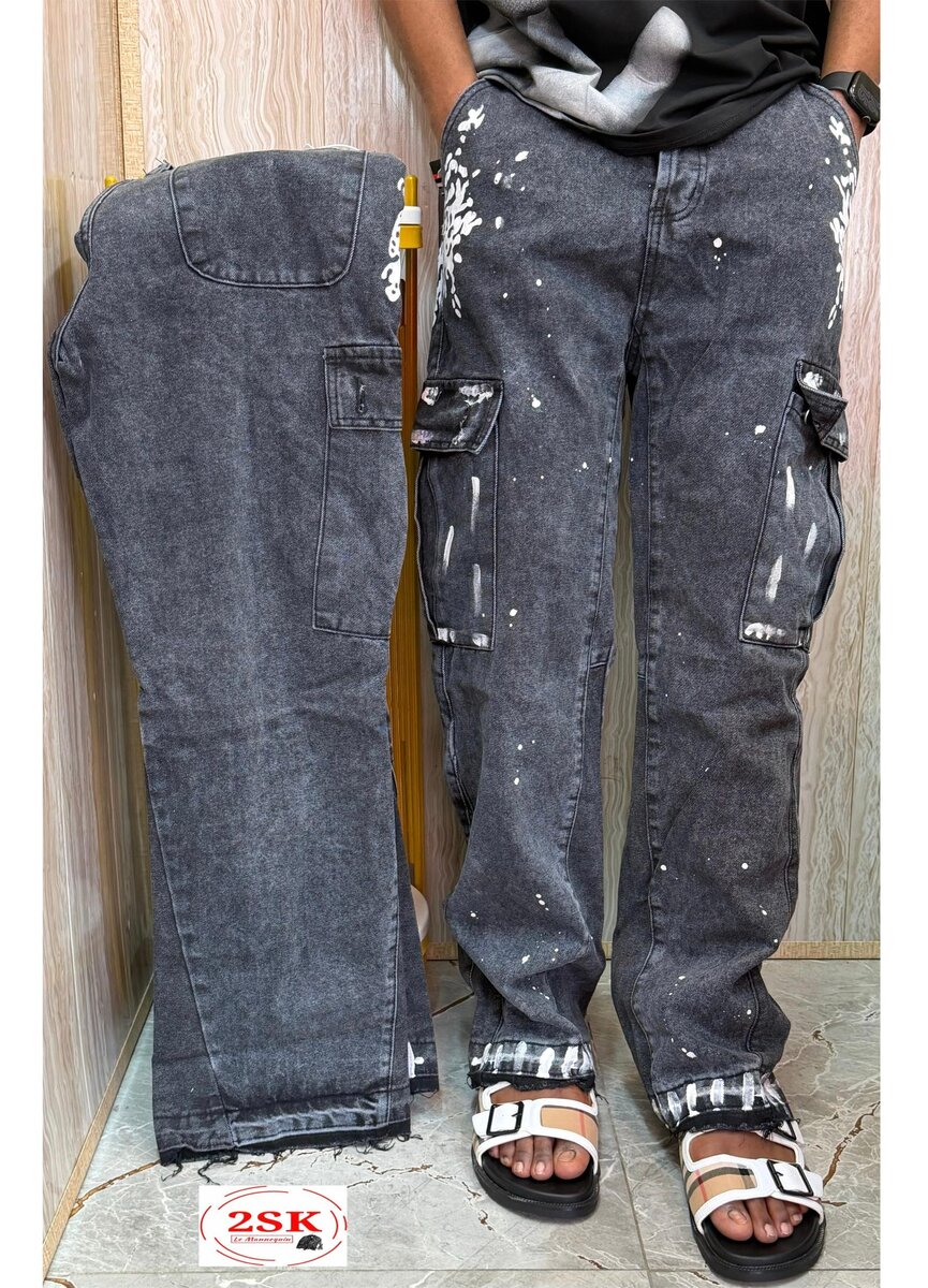 Jeans cargo style unique