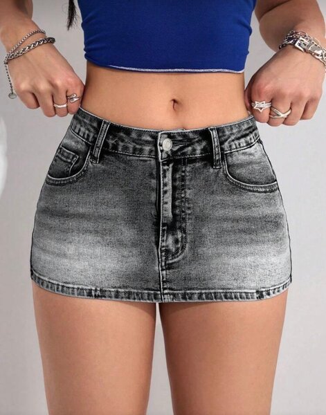 Mini Jupe en Jean Tendance