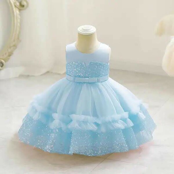Robe princesse bleue fillette