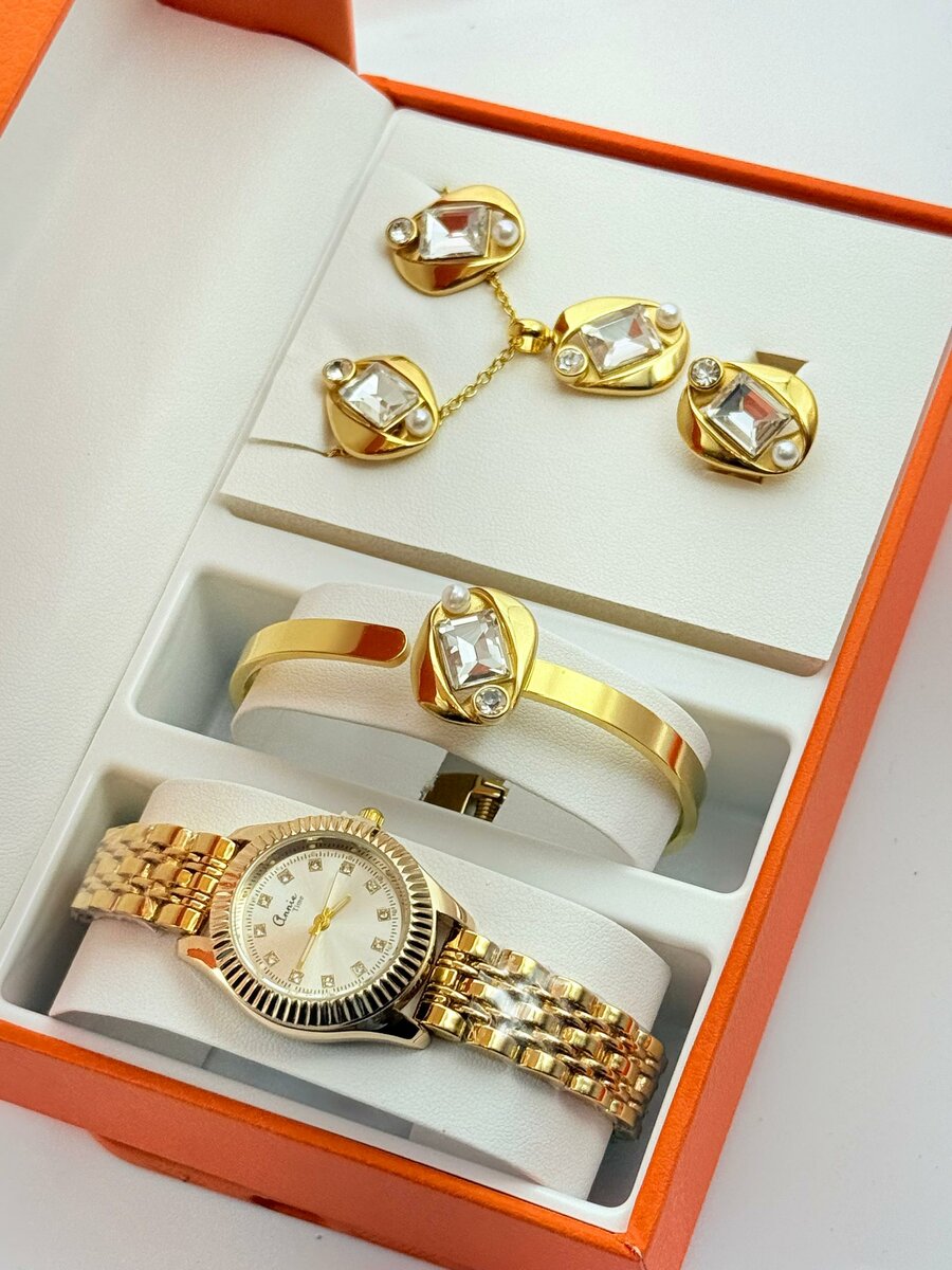 Ensemble Bijoux avec Montre Élégante