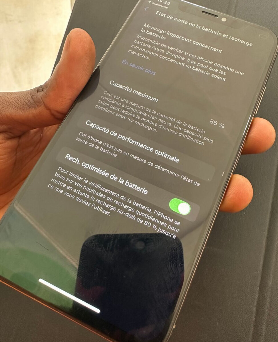 iPhone XS Max avec boîte