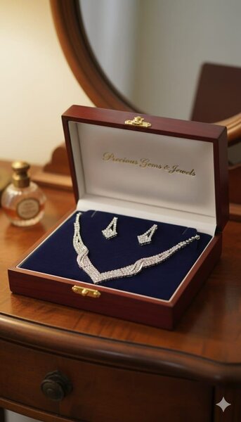 Ensemble de bijoux en argent pour femmes