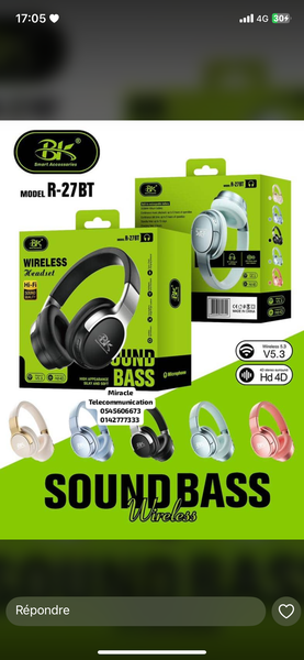 Casque Sans Fil BK R-27BT