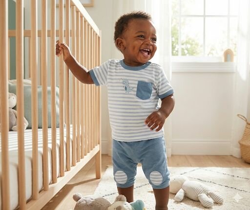 Ensemble Bébé Dino Rayé