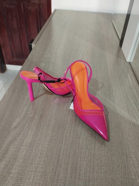 Escarpins à Talons Fuchsia Élégants