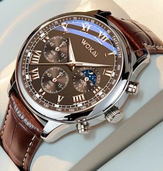 Montre WOKAI Marron Cuir