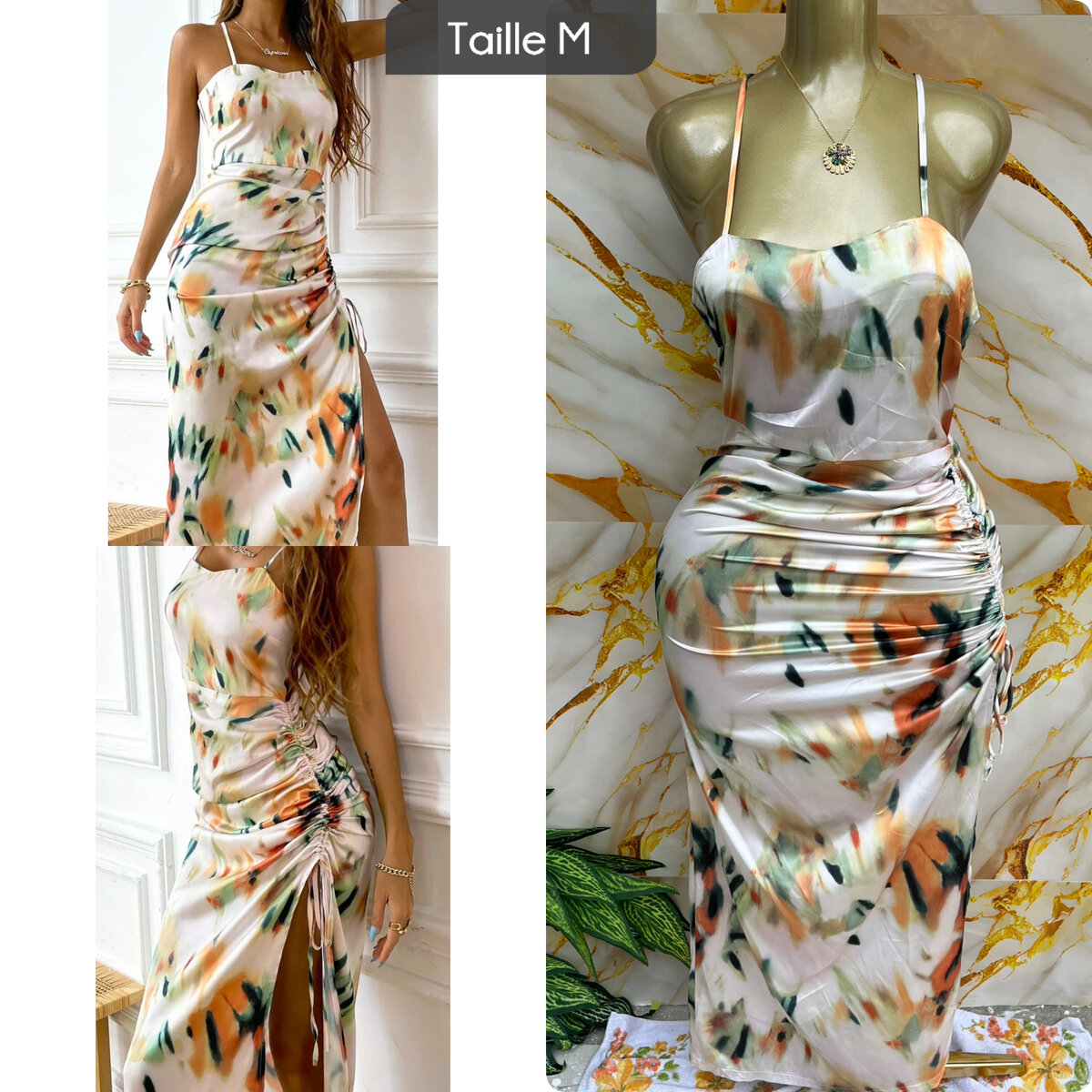 Robe élégante satinée