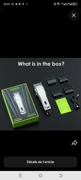 Tondeuse à cheveux rechargeable