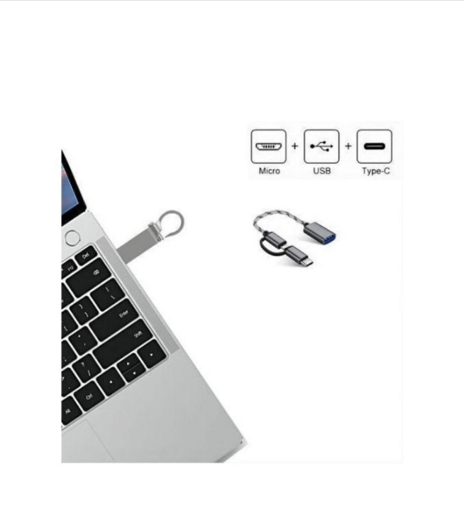 Clé USB 128Go + Adaptateur 3-en-1