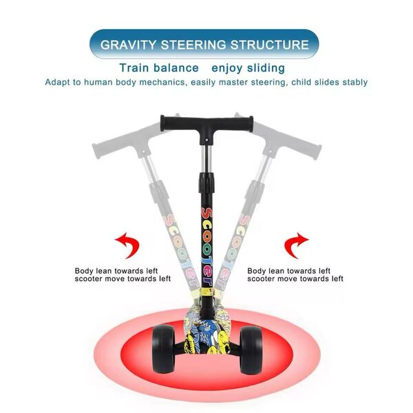 Trottinette enfant pliable led